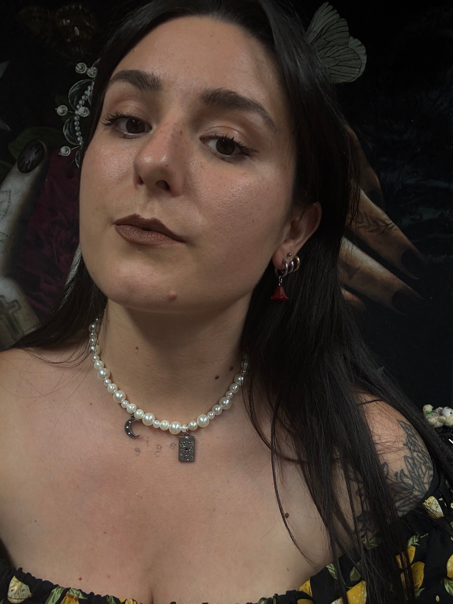 Magical and upcycled earrings: Magic petal