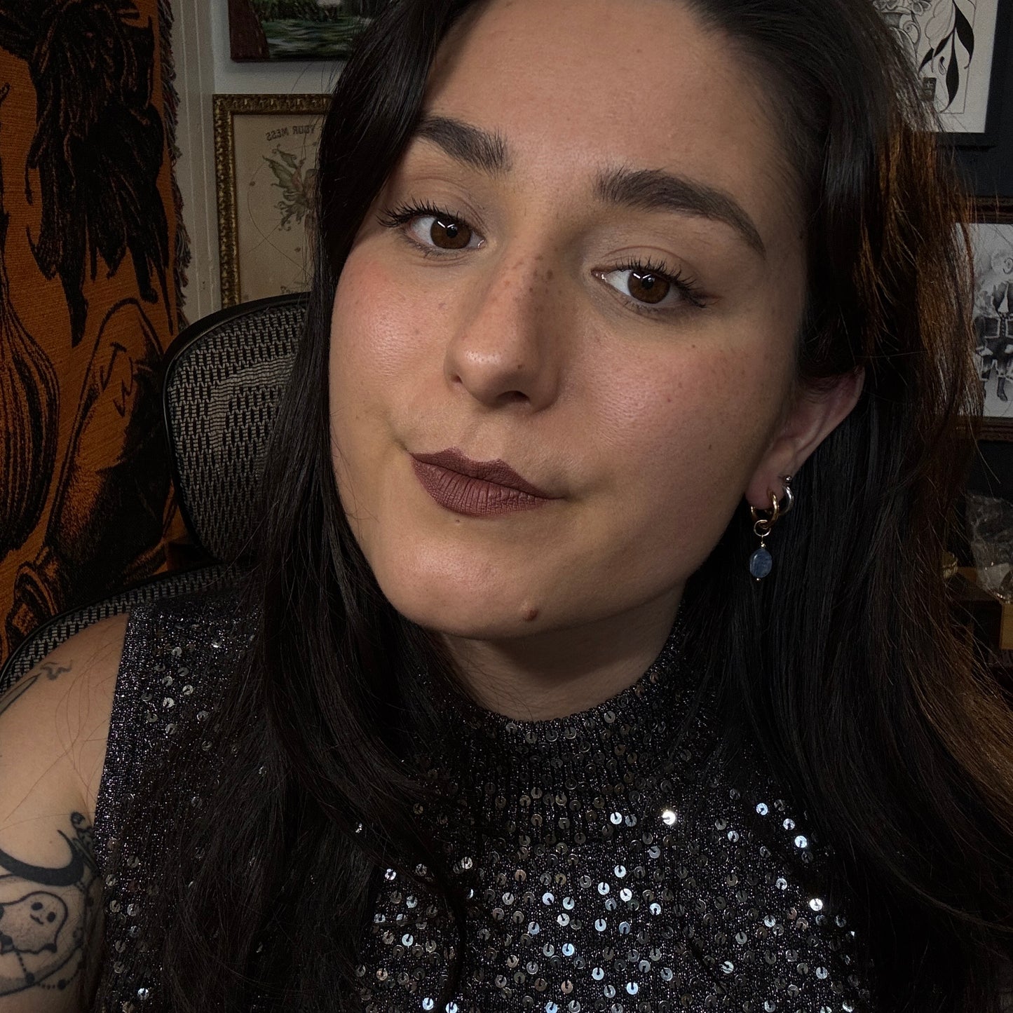 Boucles d'oreilles magiques et upcyclées - Sentier lunaire (en kyanite)