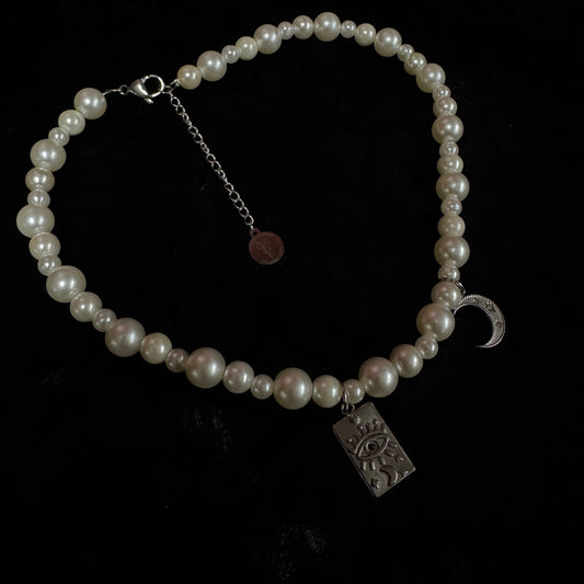 Collier Angélique (version argentée) - Collection Signature Atelier Saturne