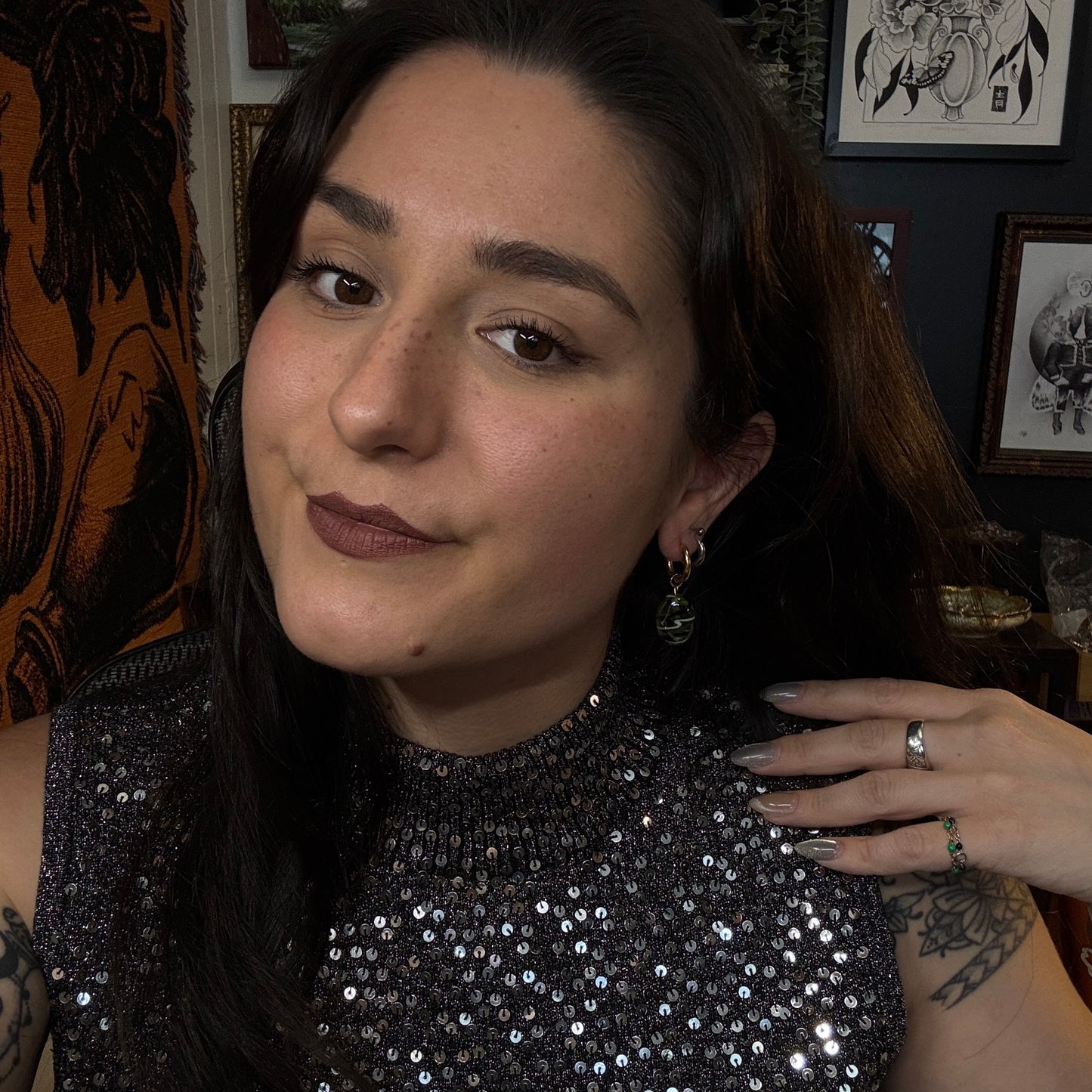 Boucles d'oreilles magiques et upcyclées - Protection divine