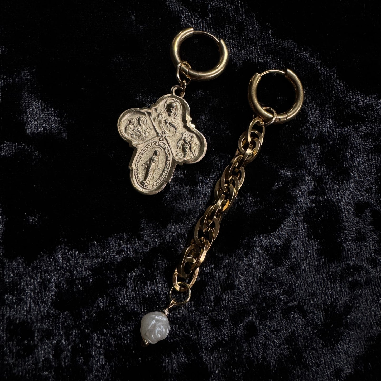 Boucles d’oreilles magiques et upcyclées : Santa Maria