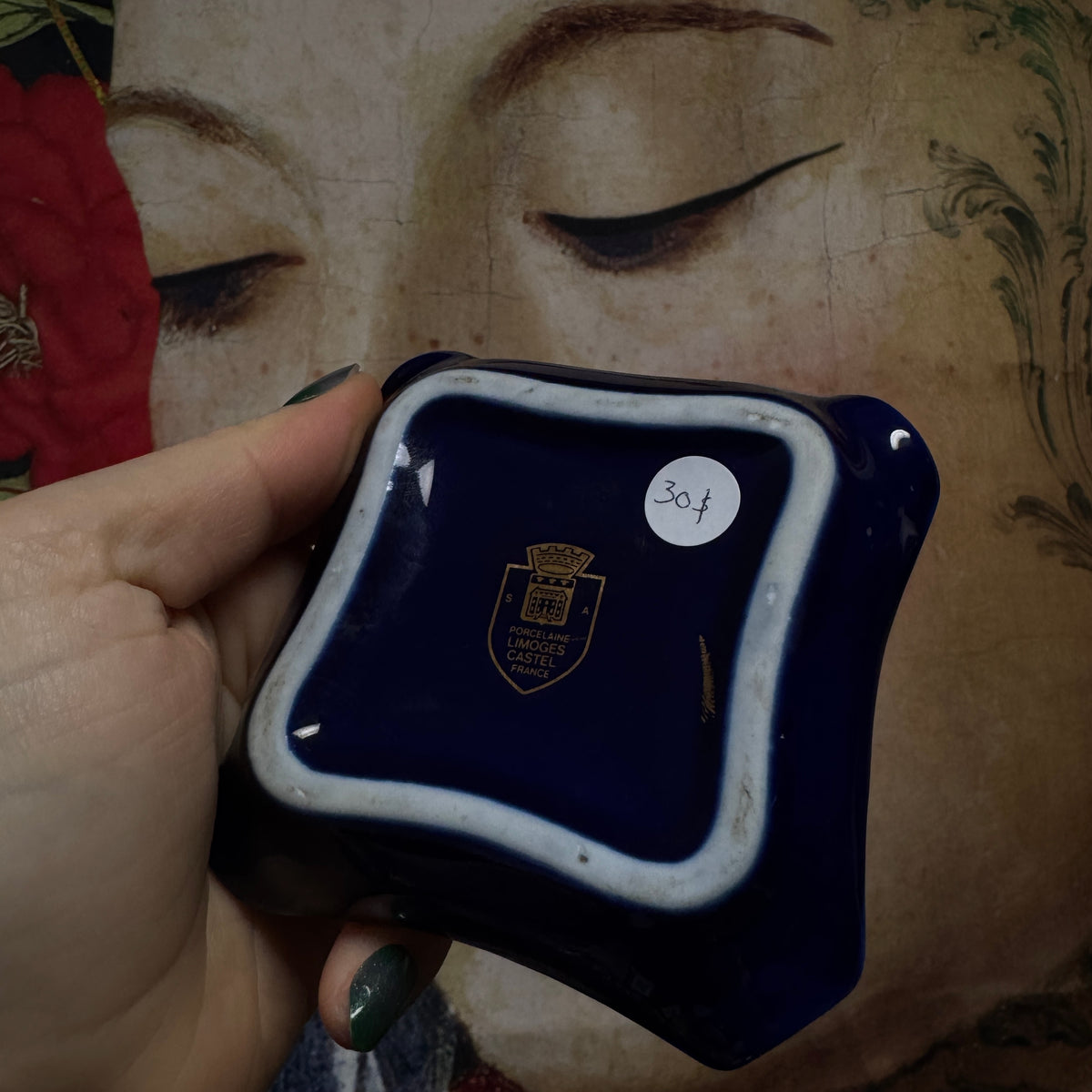 Cendrier/coupelle décorative ramenée du sud de la France 🇫🇷 porcelaine de limoges