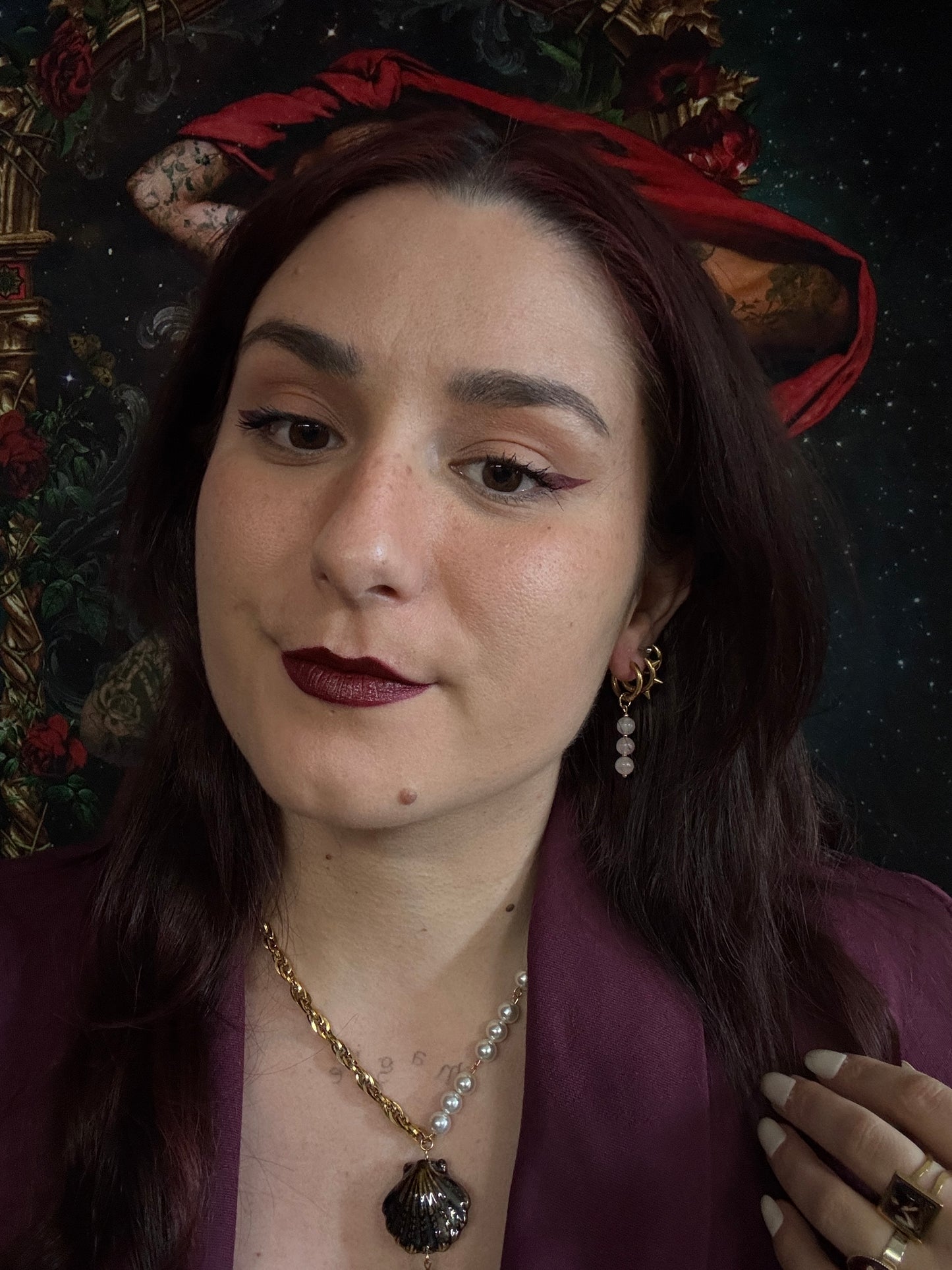 Boucles d’oreilles magiques et upcyclées : Cœur tendre (perles vintage du Japon)