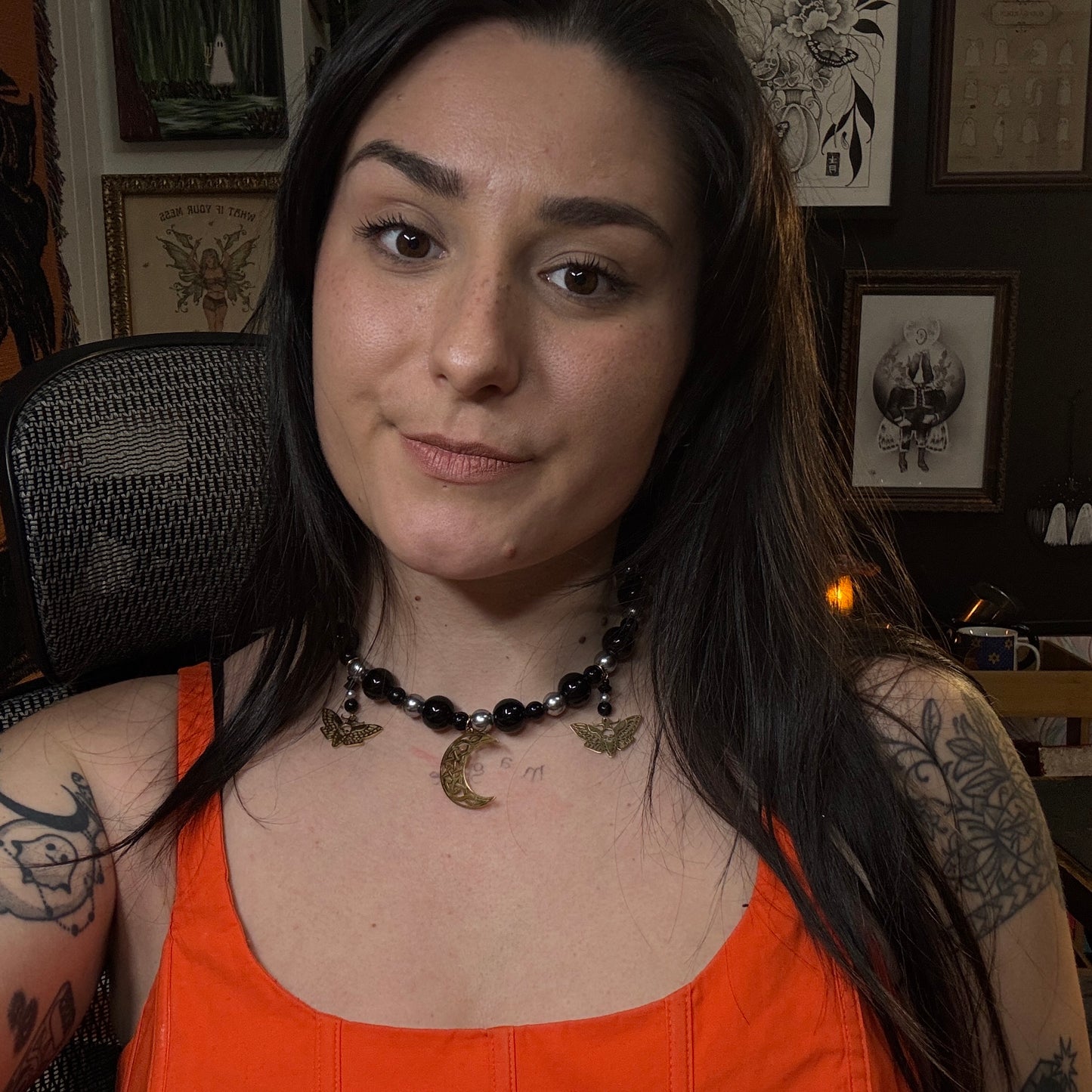 Collier Diabolique (version dorée) - Collection Signature Atelier Saturne