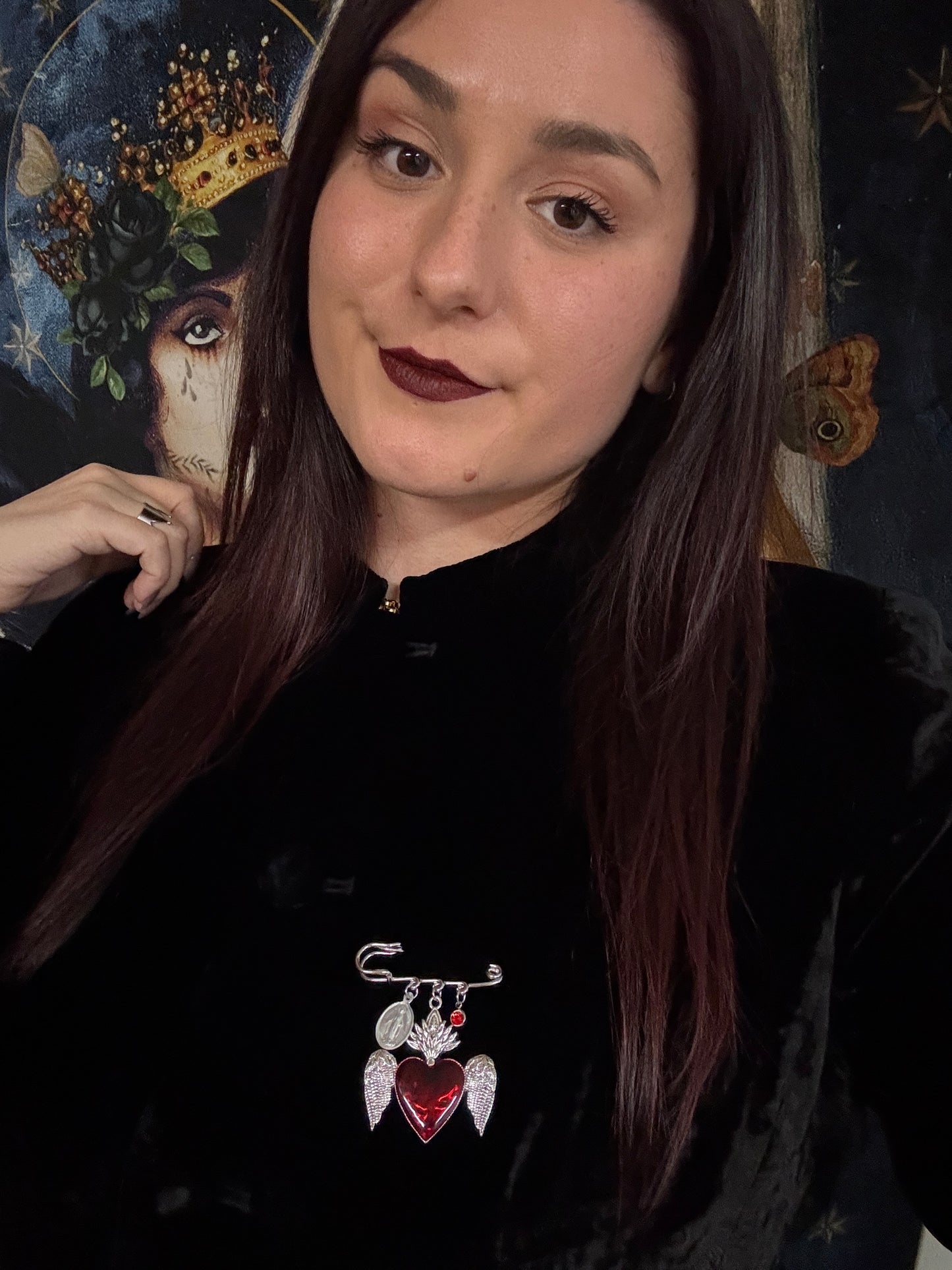 Epinglette grigri - Cœur ailé