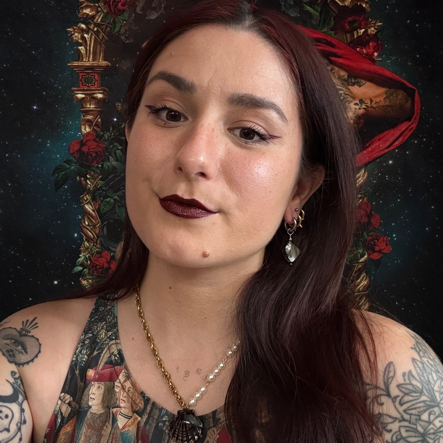 Boucles d’oreilles magiques et upcyclées : Sakura nacrée (en nacre)