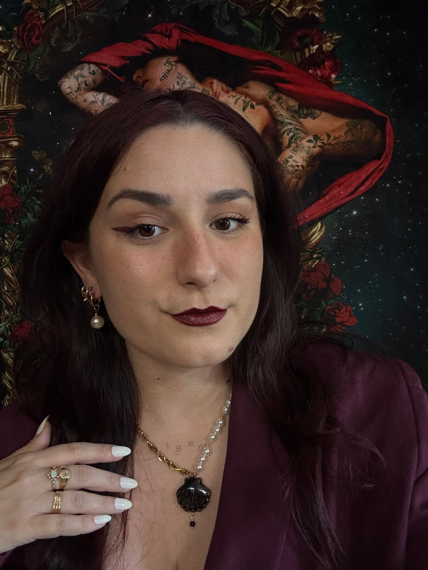 Boucles d’oreilles magiques et upcyclées : Ondine (perle vintage du Japon)