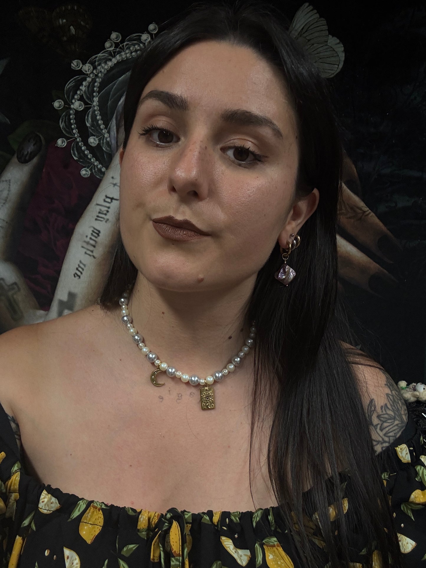 Magical and upcycled earrings: Sacred Aquamarine