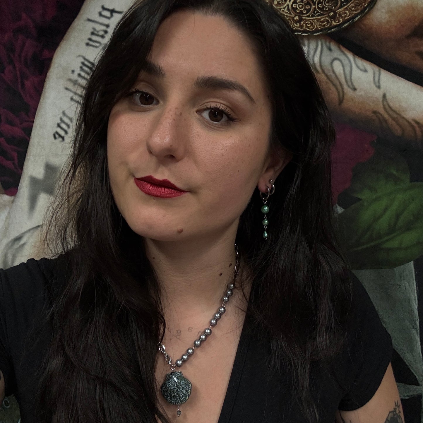 Magical and upcycled earrings: Celestial Aura