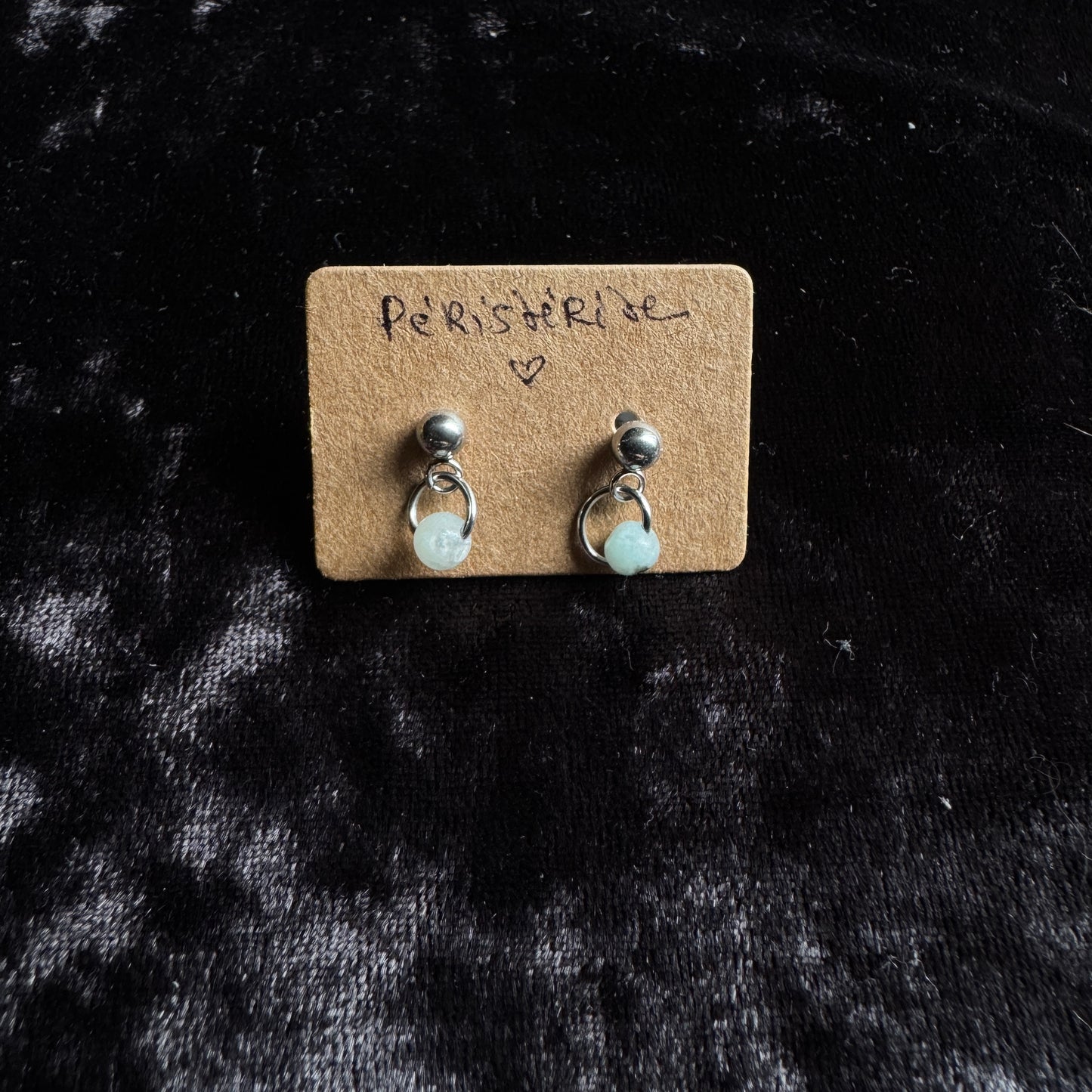 Mini boucles d'oreilles magiques - Péristerite