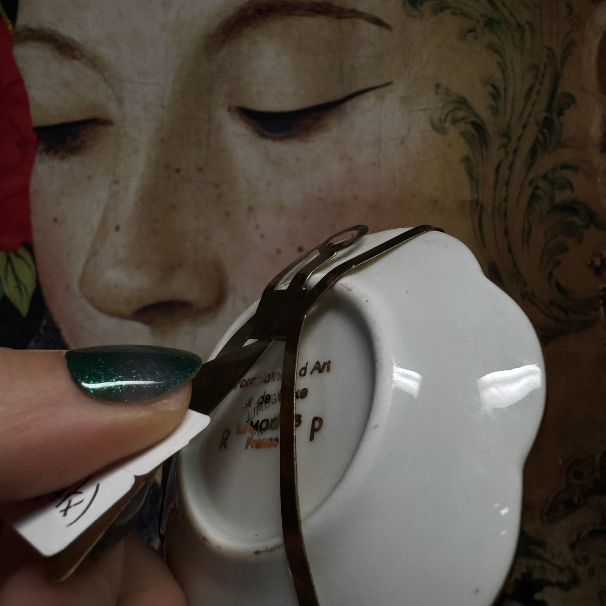 Mini assiette décorative (de table ou murale) ramenée du sud de la France 🇫🇷 porcelaine de limoges