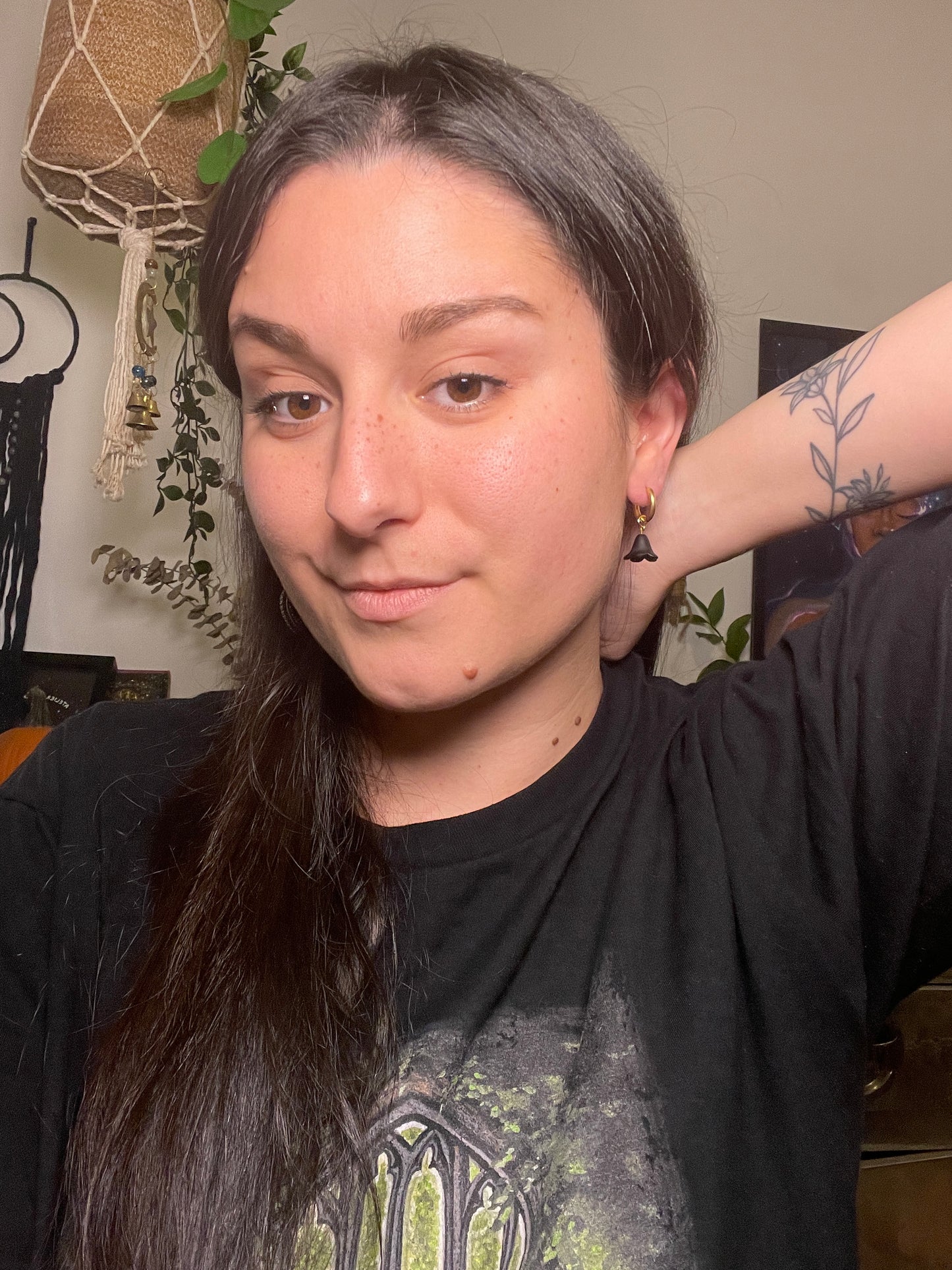 Boucles d'oreilles magiques et upcyclées - La tulipe des abysses