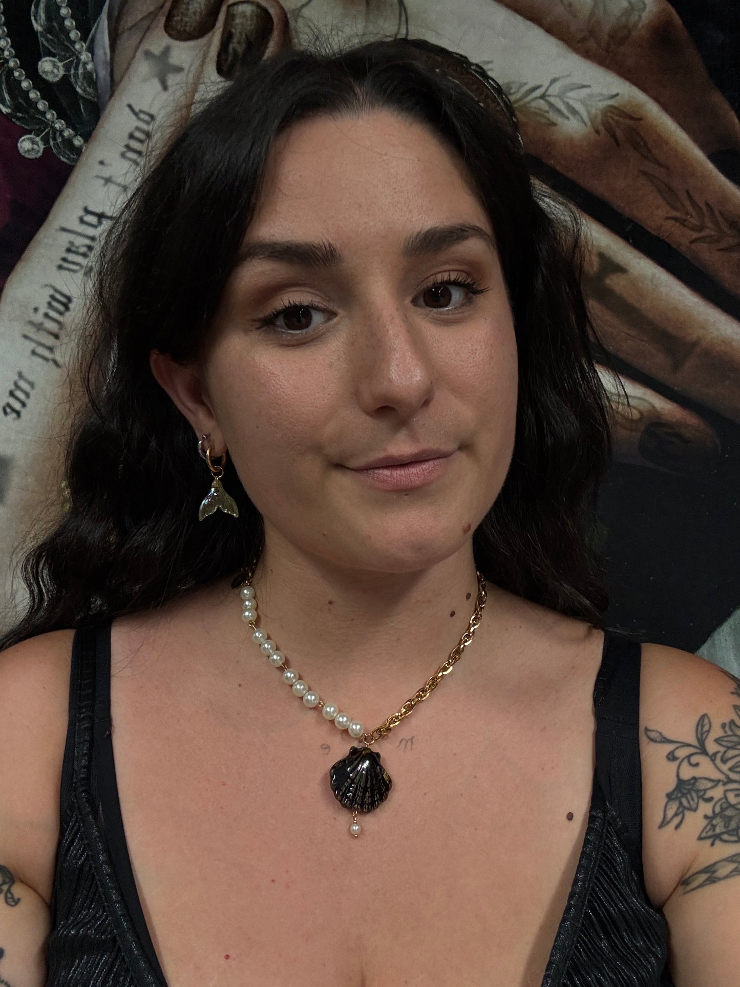 Magical and upcycled earrings: Oceanic spell