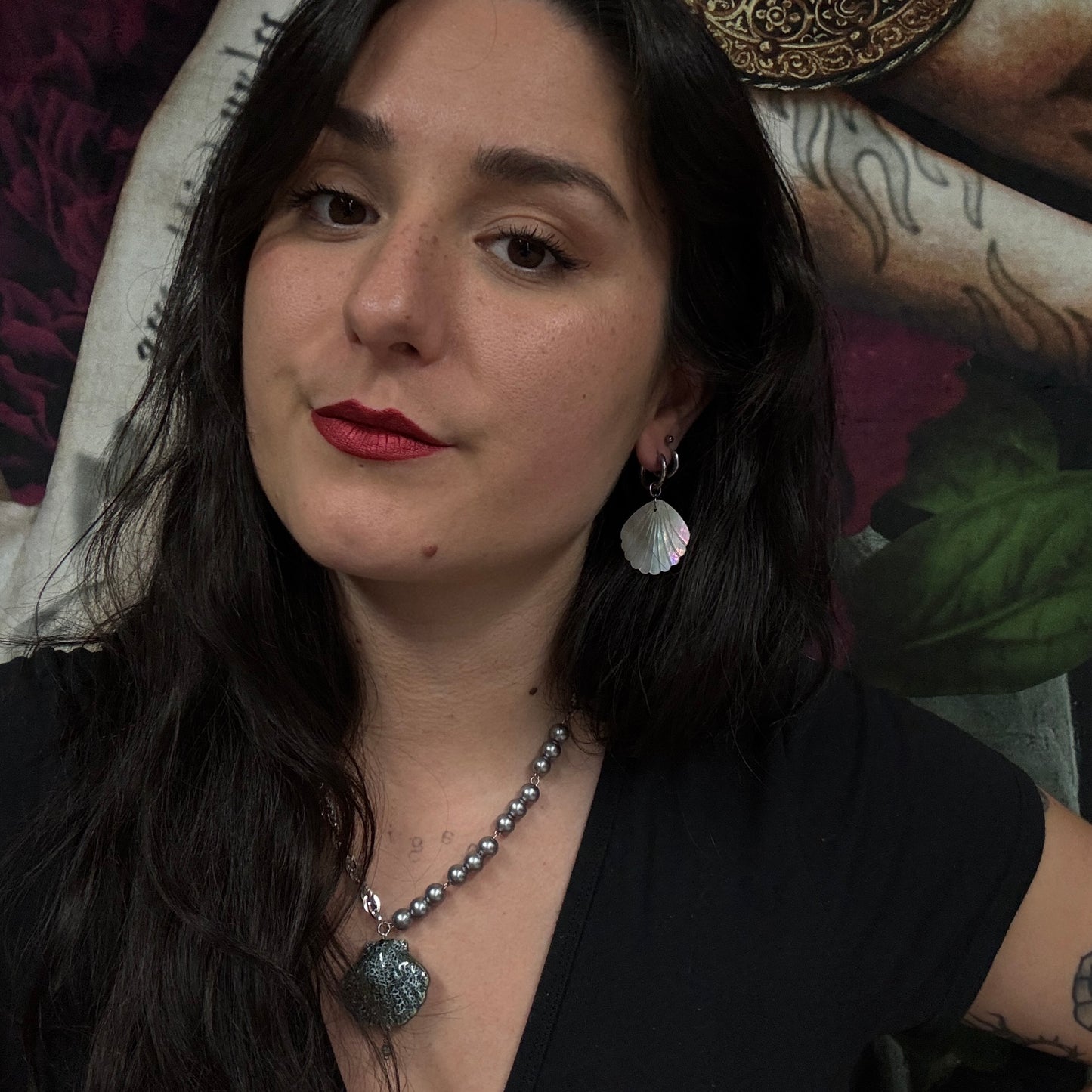 Magical and upcycled earrings: Thalassa divine