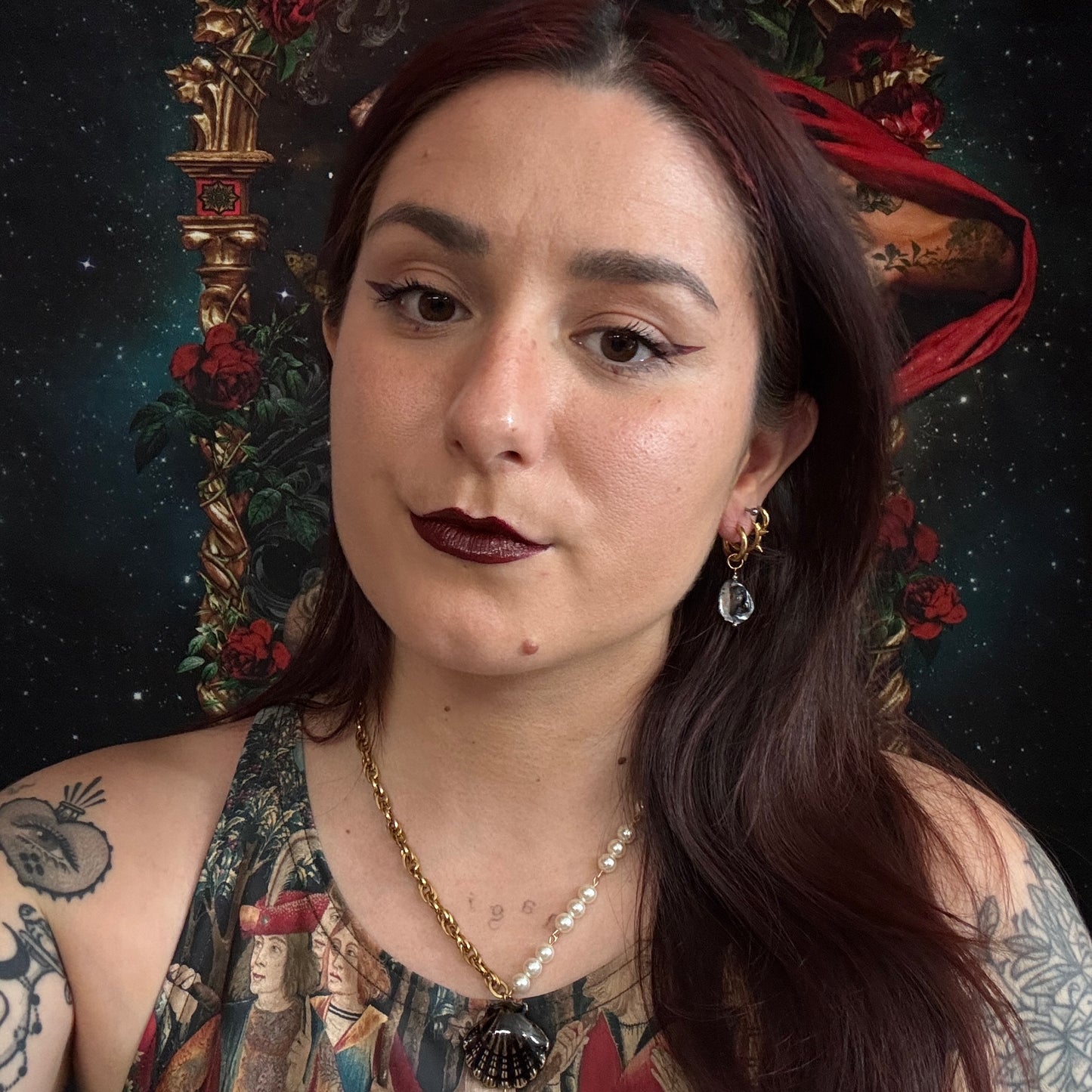 Boucles d’oreilles magiques et upcyclées : Silène (en nacre)