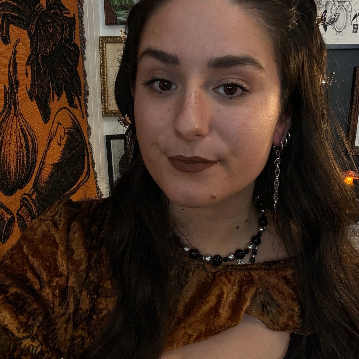 Boucles d'oreilles magiques et upcyclées - Cerridwen