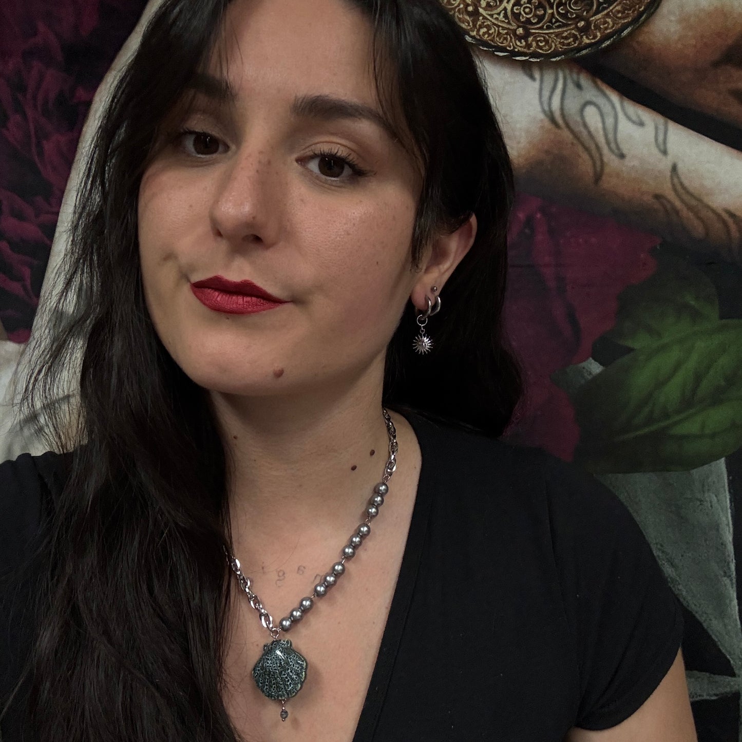 Boucles d’oreilles magiques et upcyclées : Rayon mystique (perle de coton japonaise)