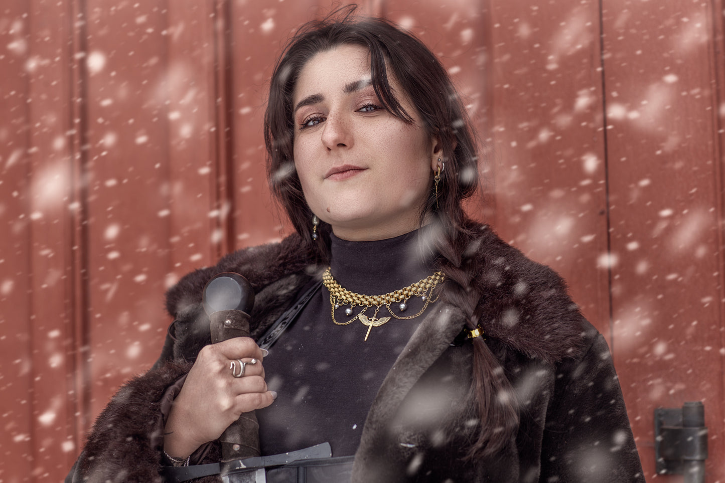 Collier signature Atelier Saturne - Le Médiéval (version dorée)