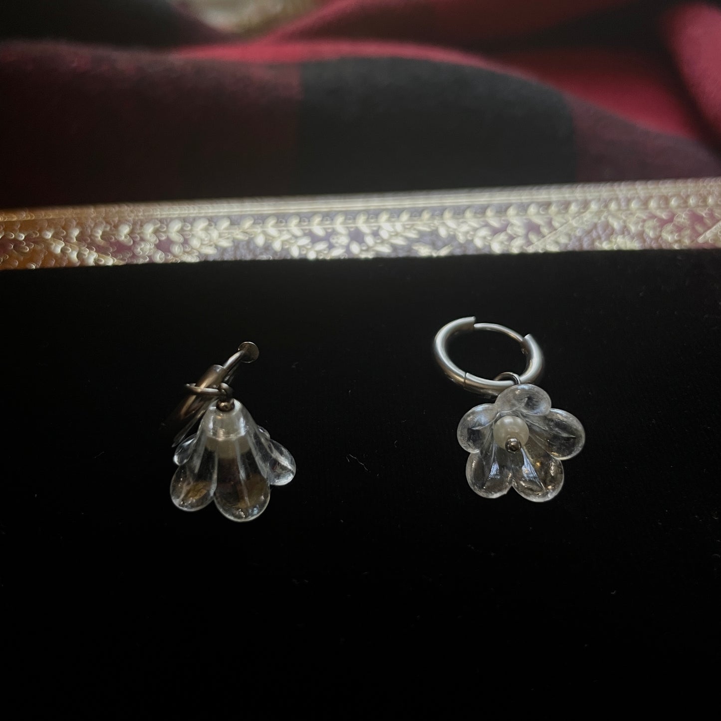 Boucles d'oreilles - Iridescent flower