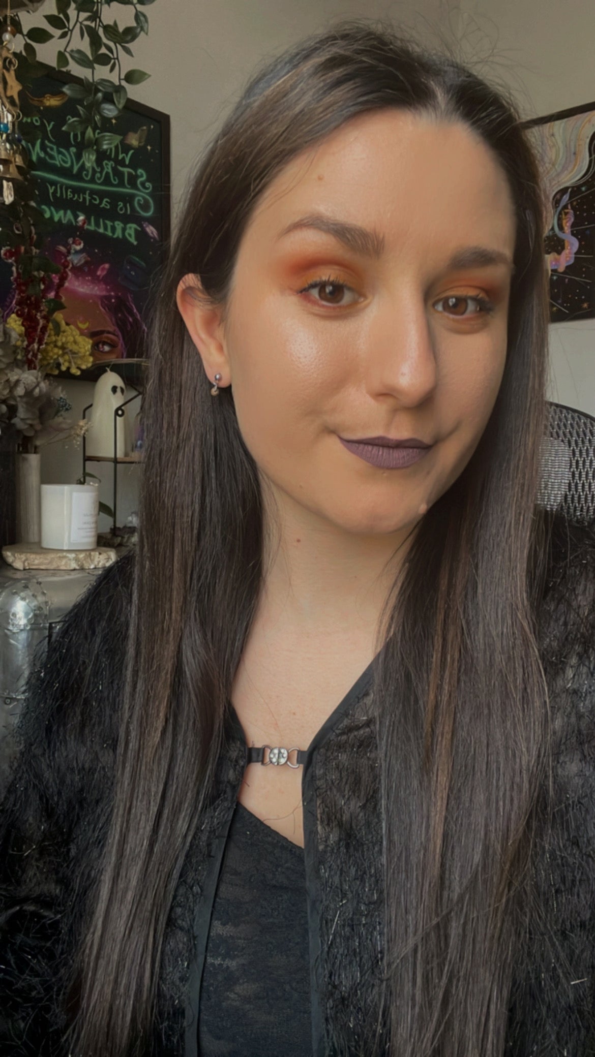 Mini boucles d'oreilles magiques - Jaspe paysage