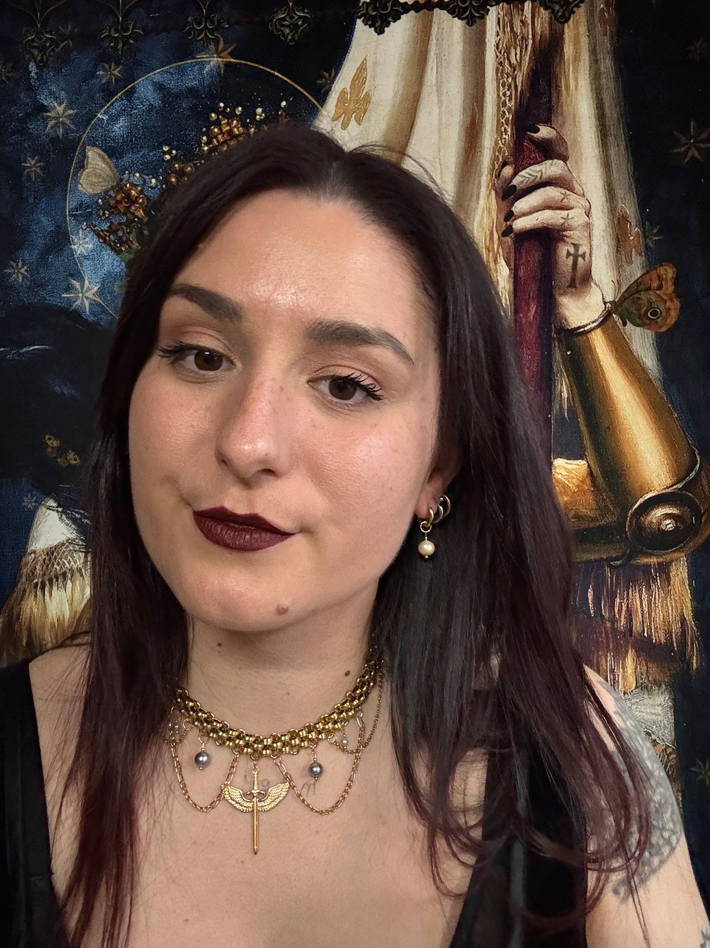 Magical and upcycled earrings: Kamakura Sun (Japanese cotton pearl) 