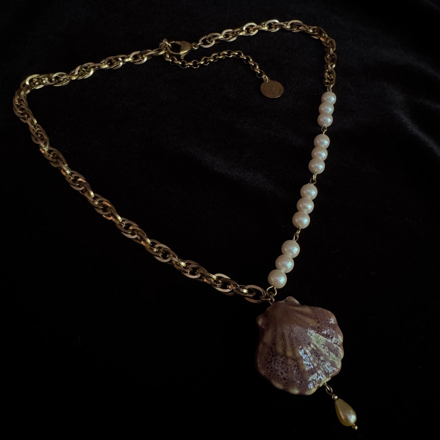Collier Néreides dorés (sable) - Collection Signature Atelier Saturne