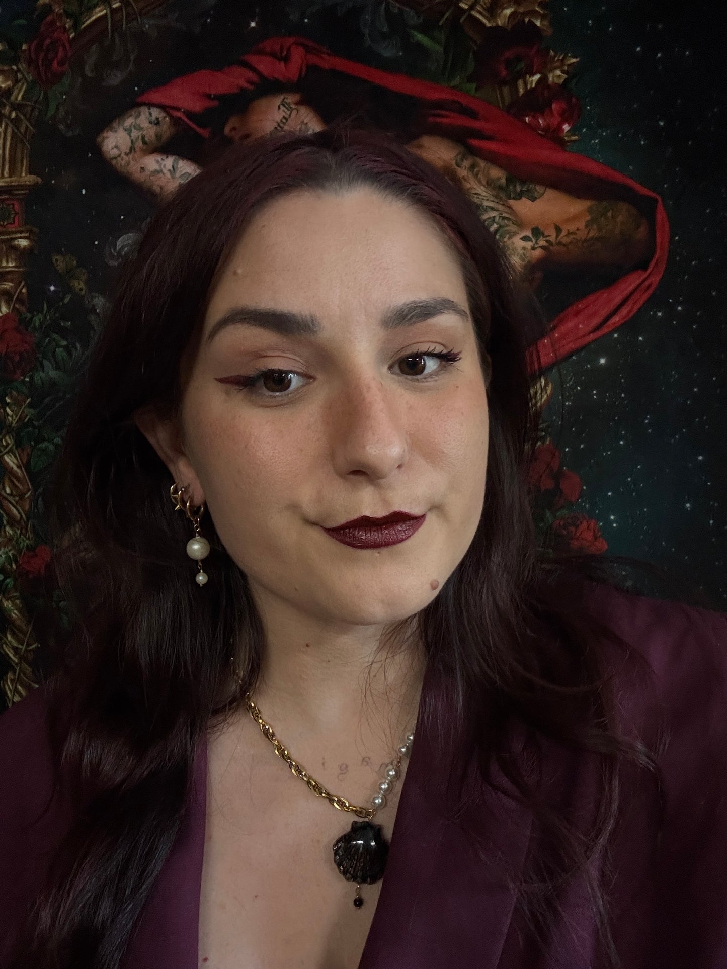 Boucles d’oreilles magiques et upcyclées : Éventail des mers (nacre et perles vintage du Japon)