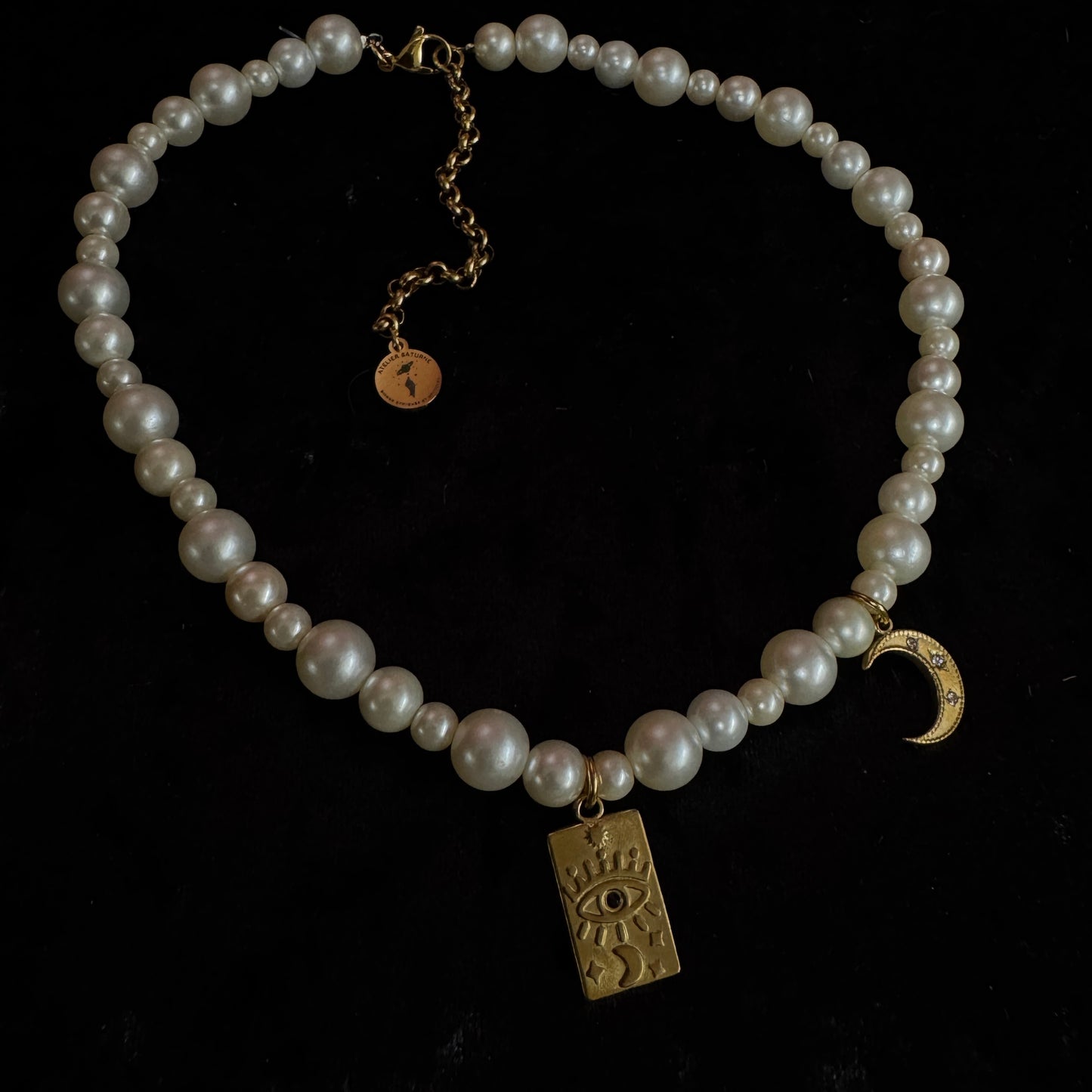 Collier Angélique (version dorée) - Collection Signature Atelier Saturne