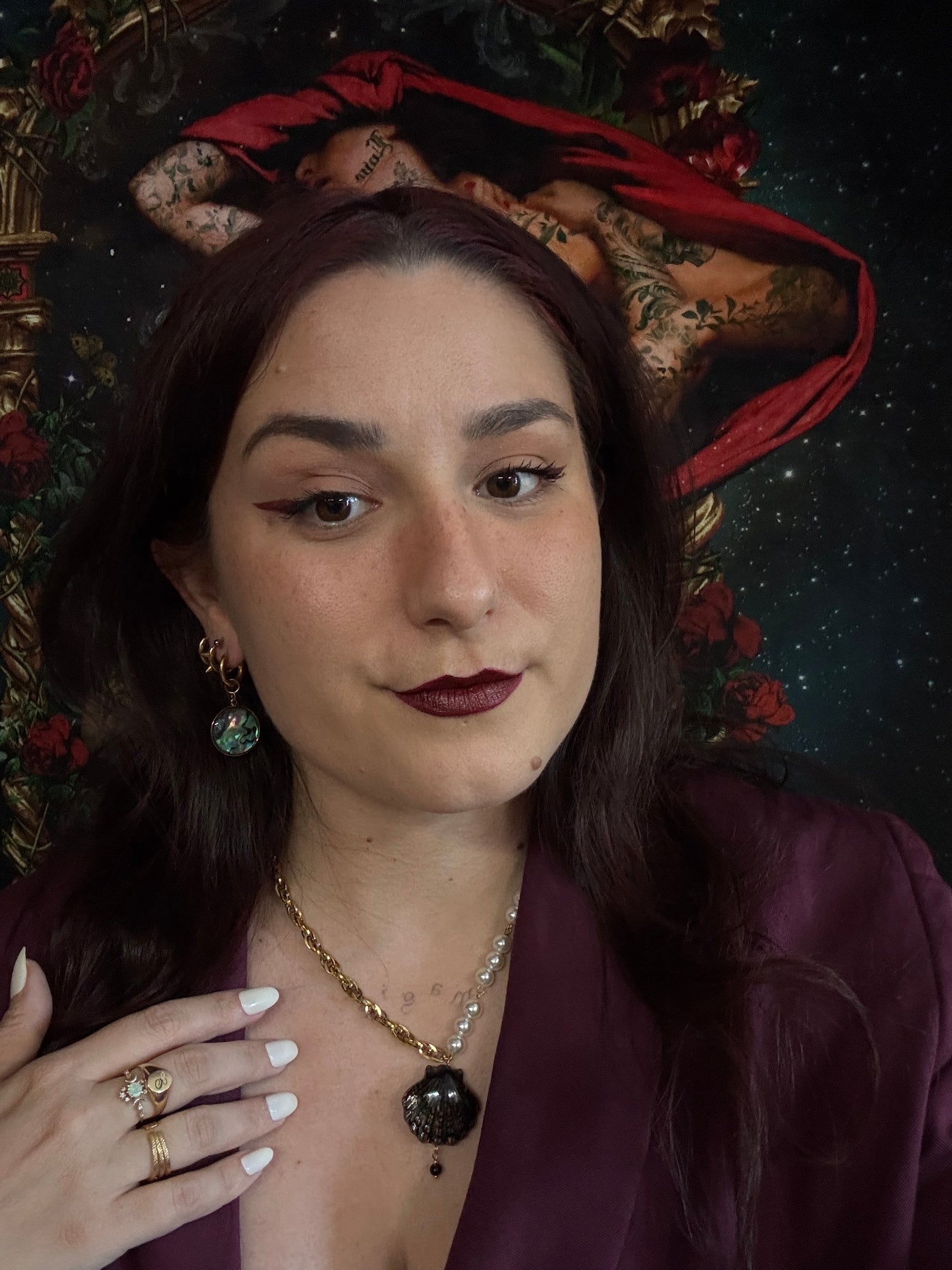 Magical and upcycled earrings: Arcane 