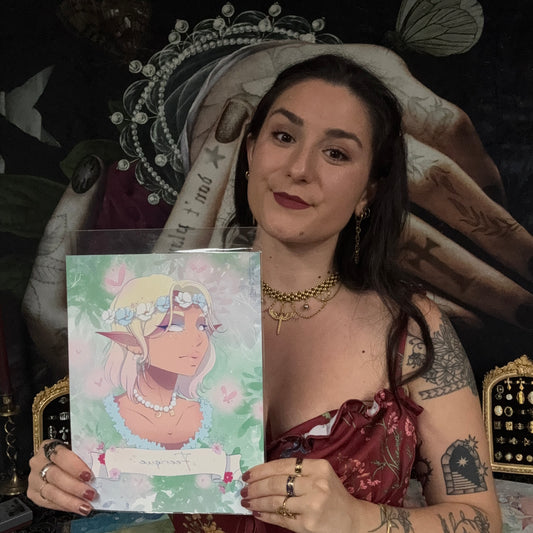 Affiche mystique la fée   – Collection les muses d’Atelier Saturne ✨
