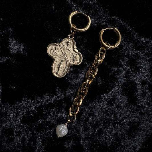 Boucles d’oreilles magiques et upcyclées : Santa Maria