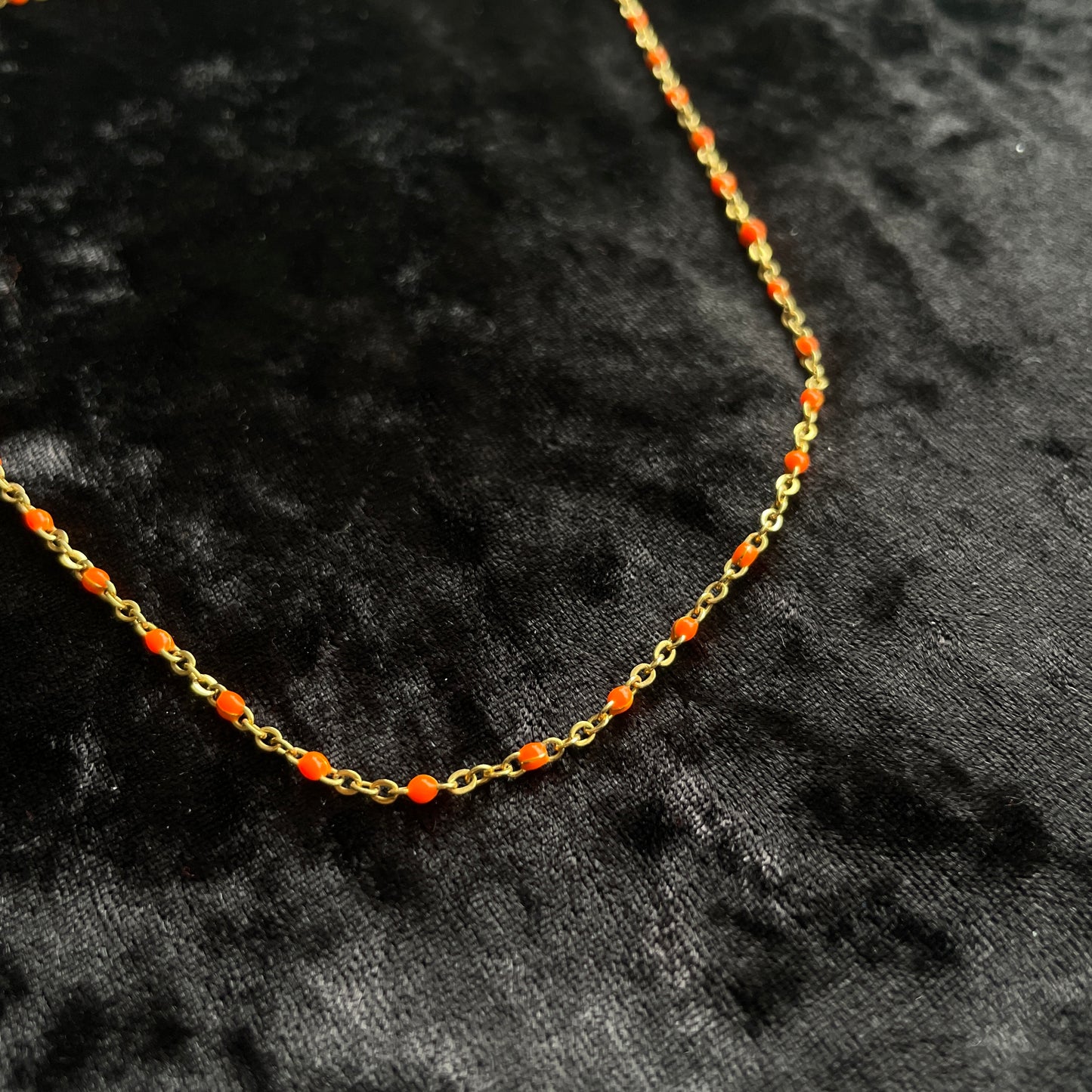 Collier minimaliste - Orange