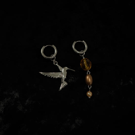 Boucles d'oreilles -  Colibri magique