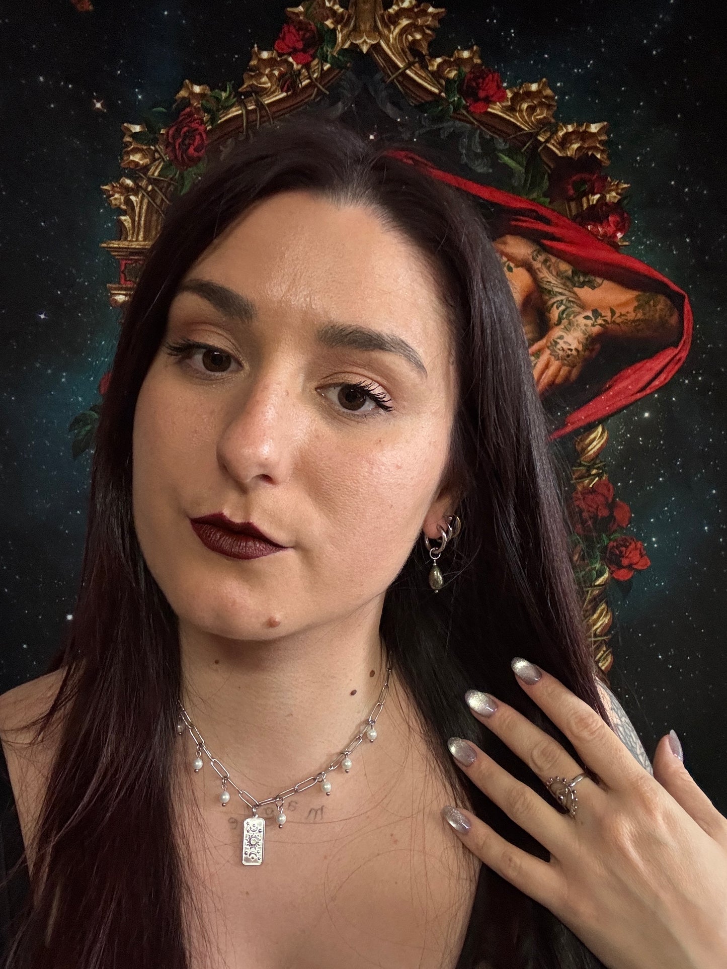 Magical and upcycled earrings: Nova (pyrite) 