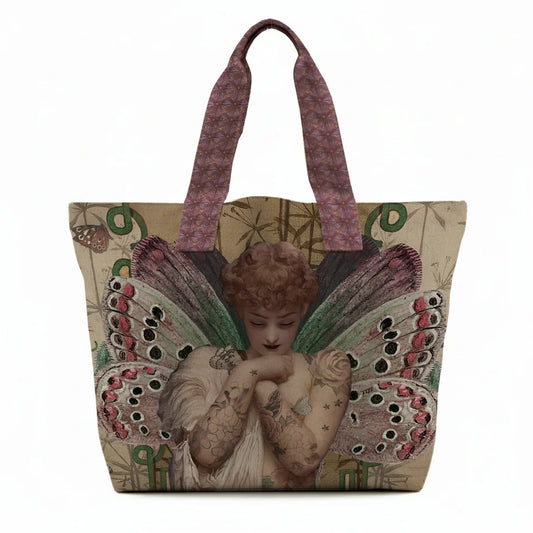 Grand sac cabas Voglio Bene - ANGEL (Exclusivité cottage magique)