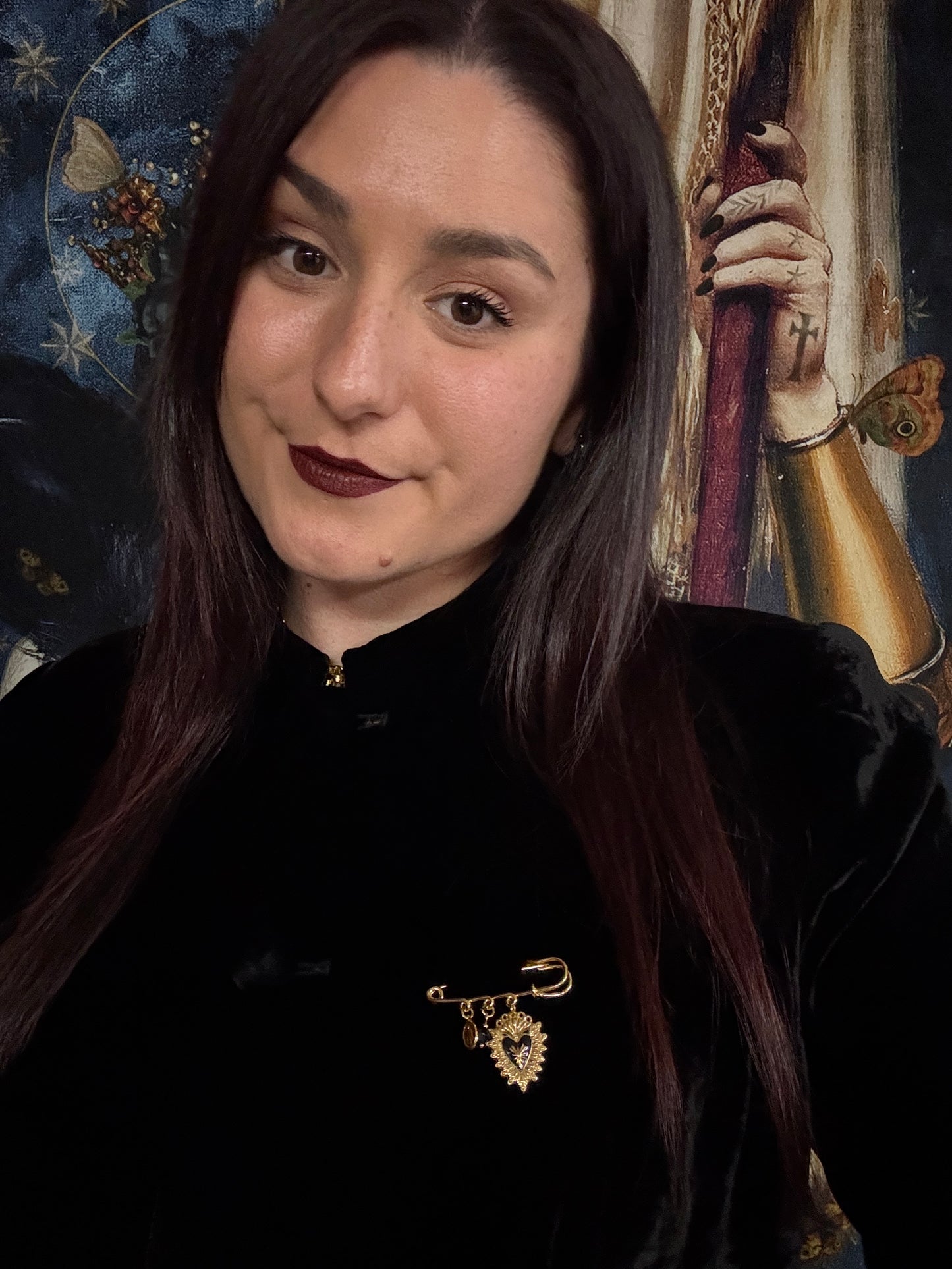 Epinglette grigri - Ex voto (noir)