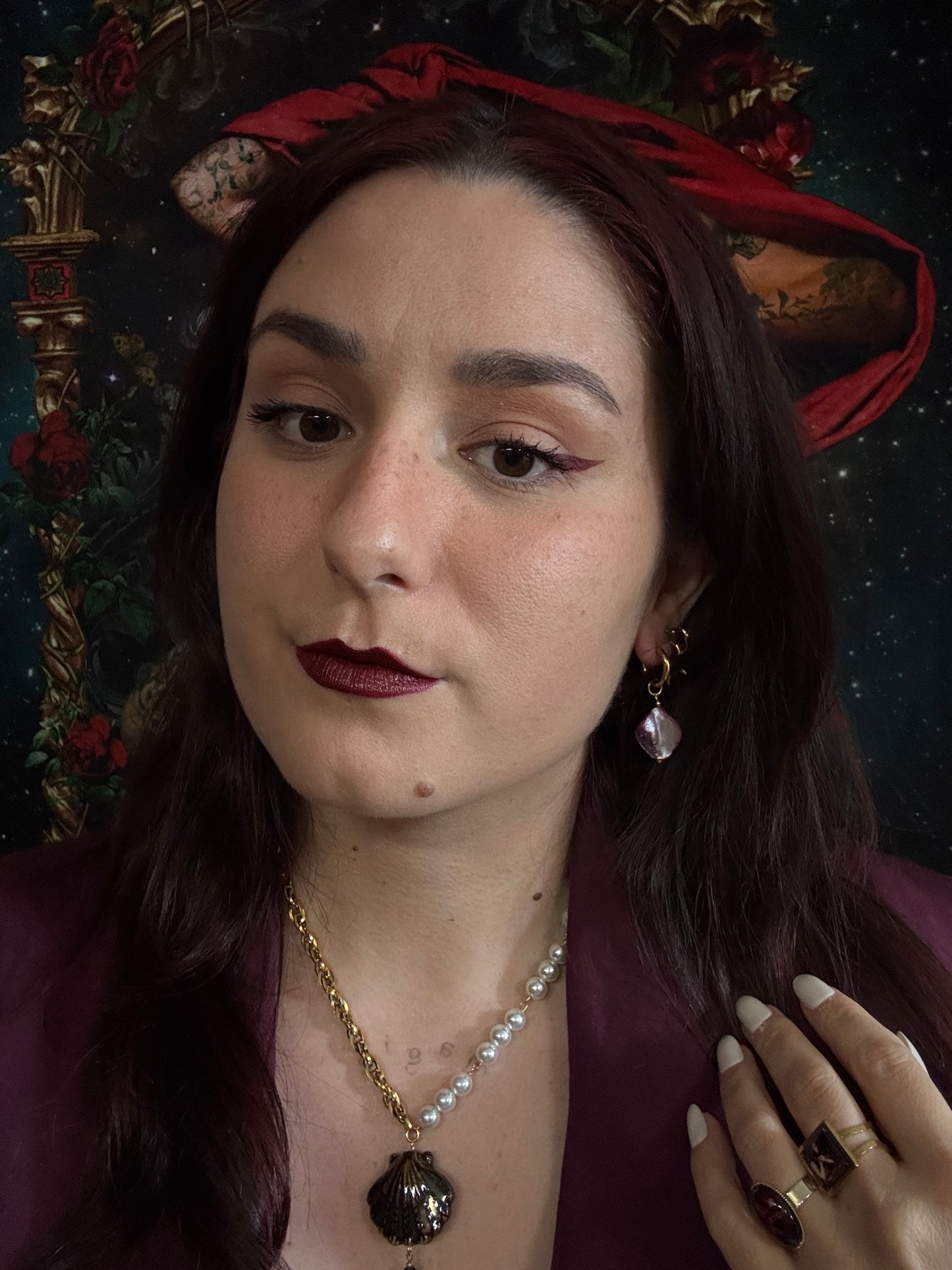 Boucles d’oreilles magiques et upcyclées : Étoile magique (en nacre)