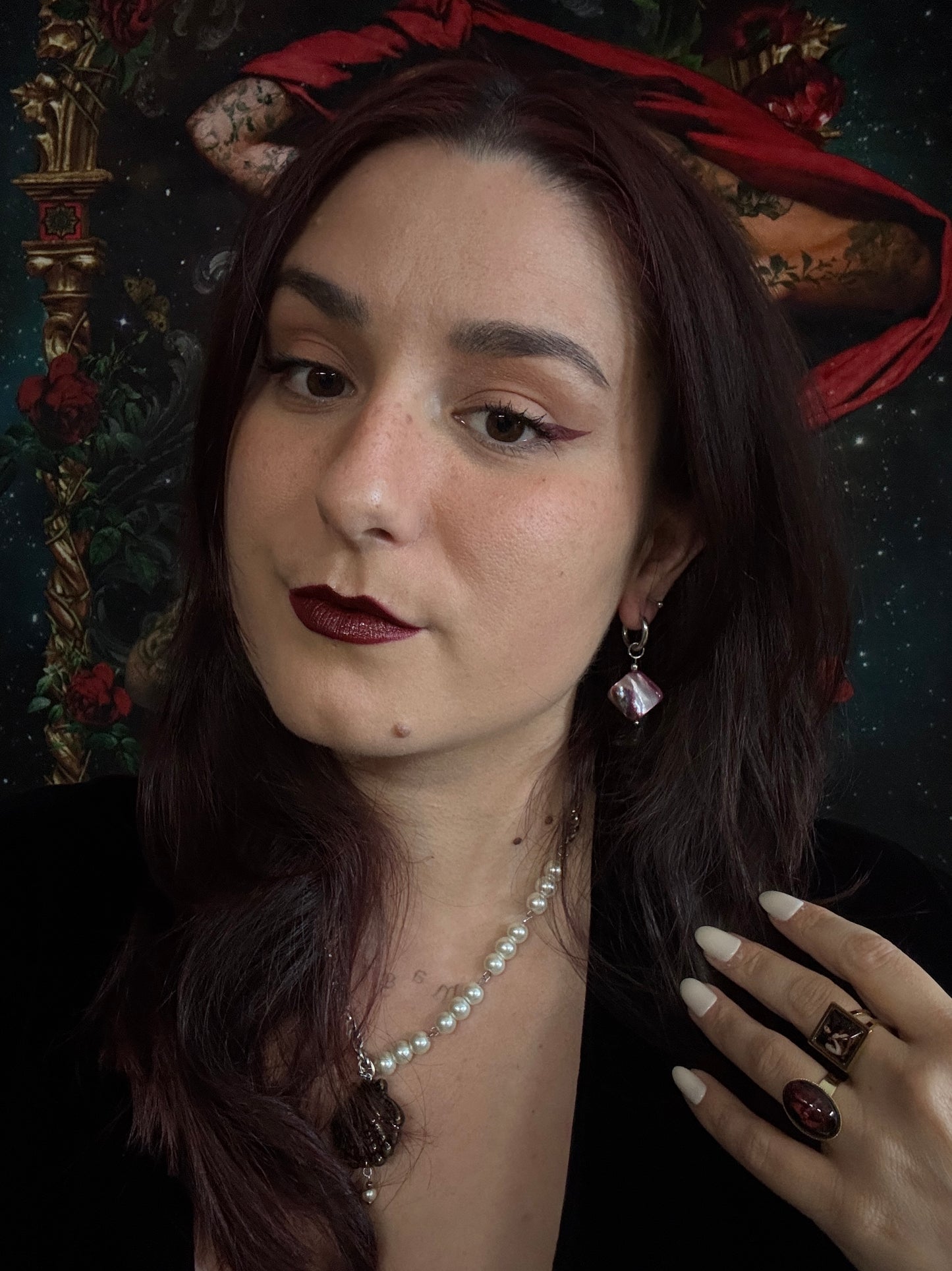 Boucles d’oreilles magiques et upcyclées : Thaléa (en nacre)