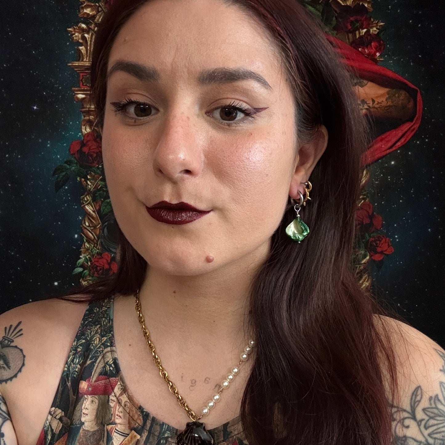 Boucles d’oreilles magiques et upcyclées : Calypso (en nacre)