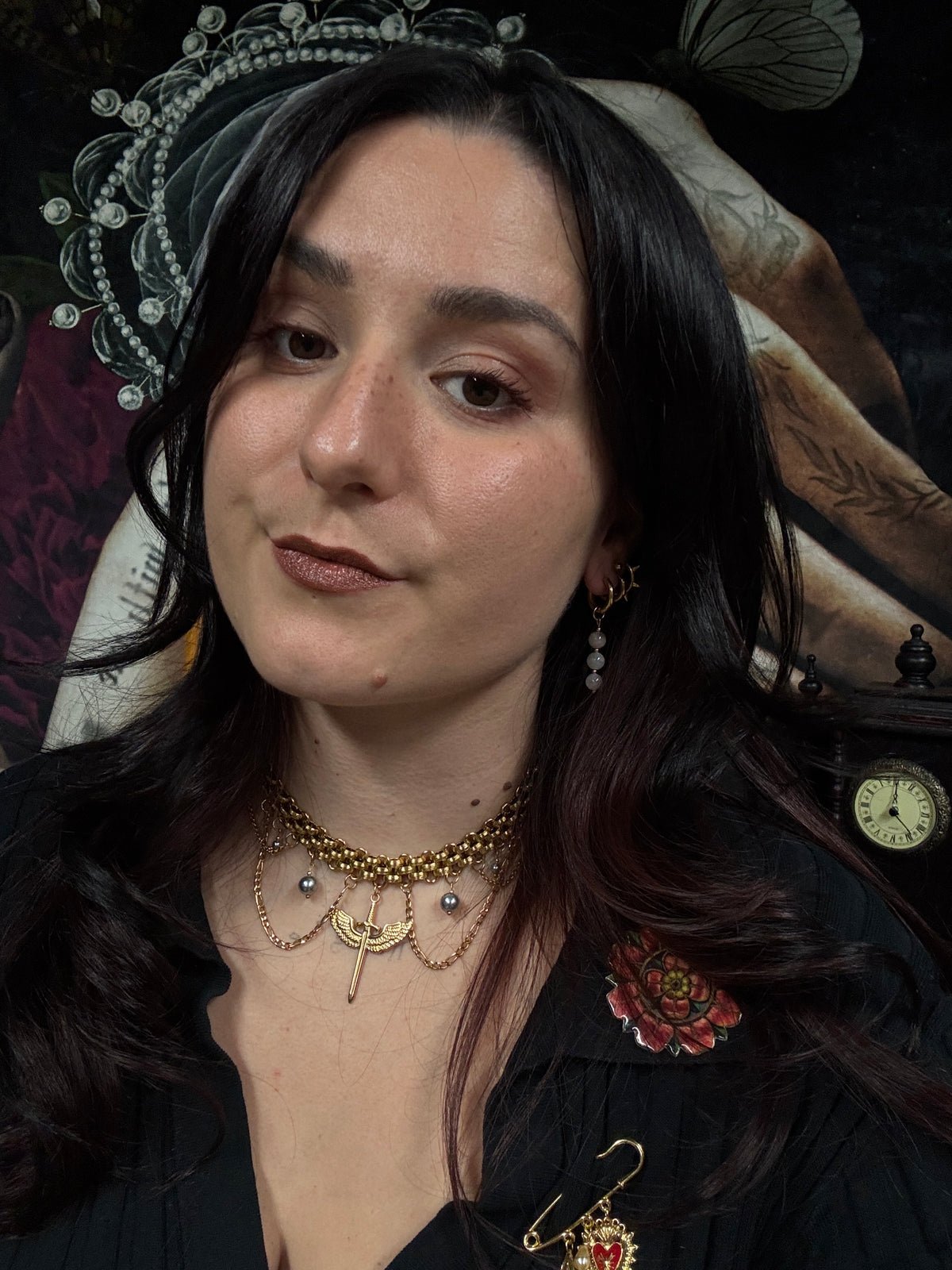 Boucles d’oreilles magiques : Le cœur de lune (en pierre de lune)