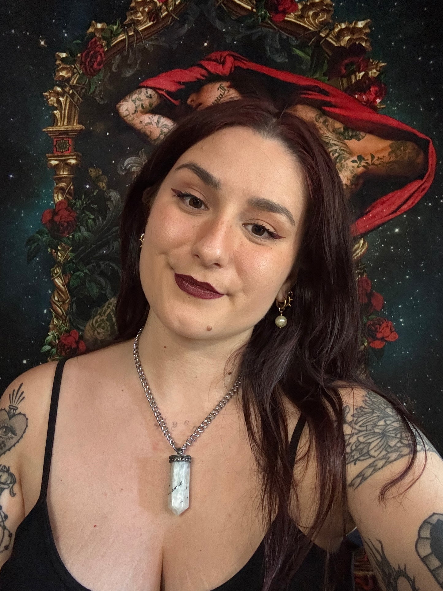 Collier unique de protection - labradorite blanche