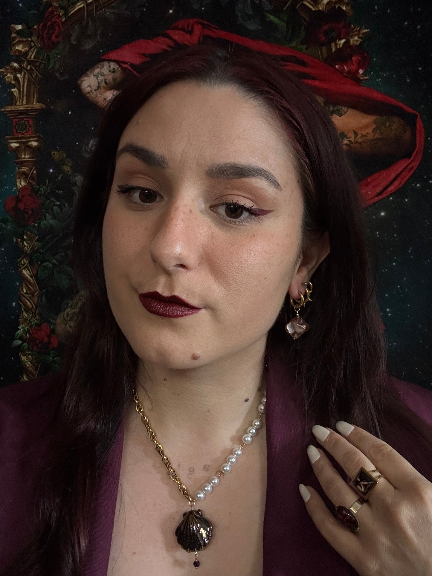 Boucles d’oreilles magiques et upcyclées : Légende des Sirènes  (Paua et nacre)