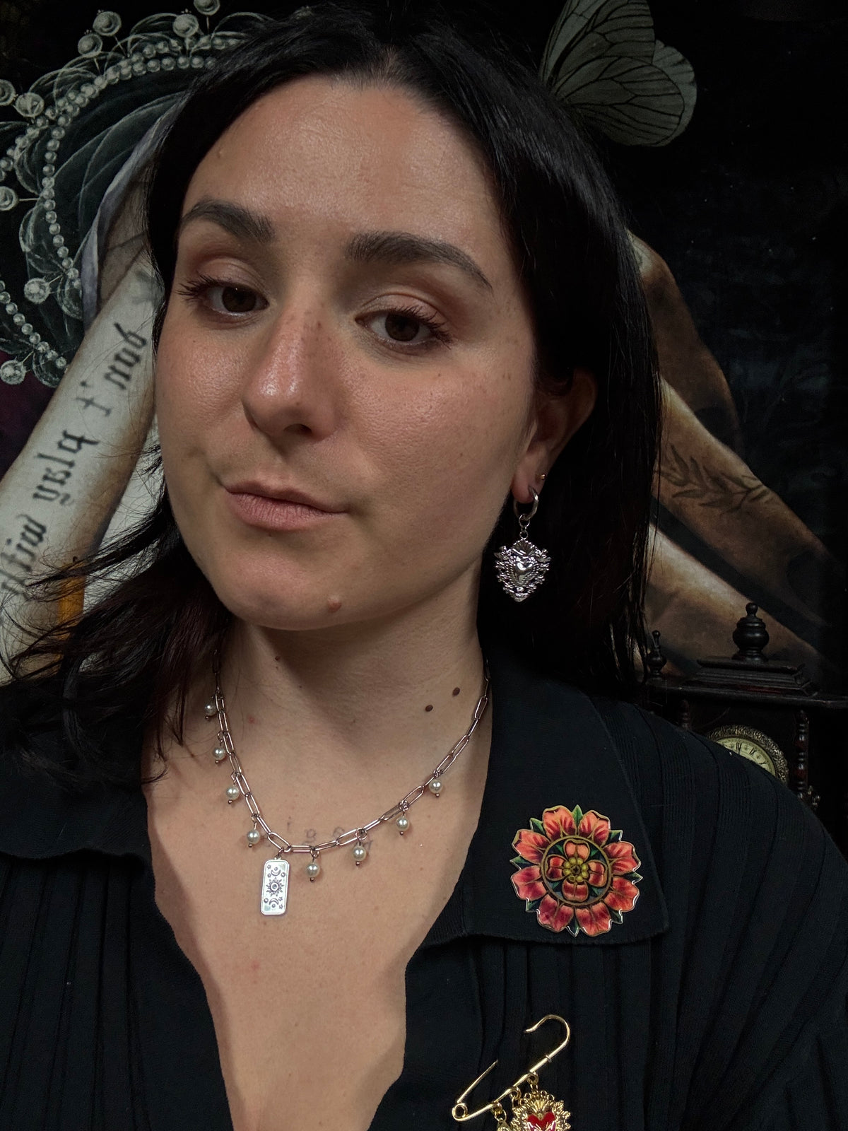 Boucles d’oreilles magiques : Opaline (perles vintage du Japon)