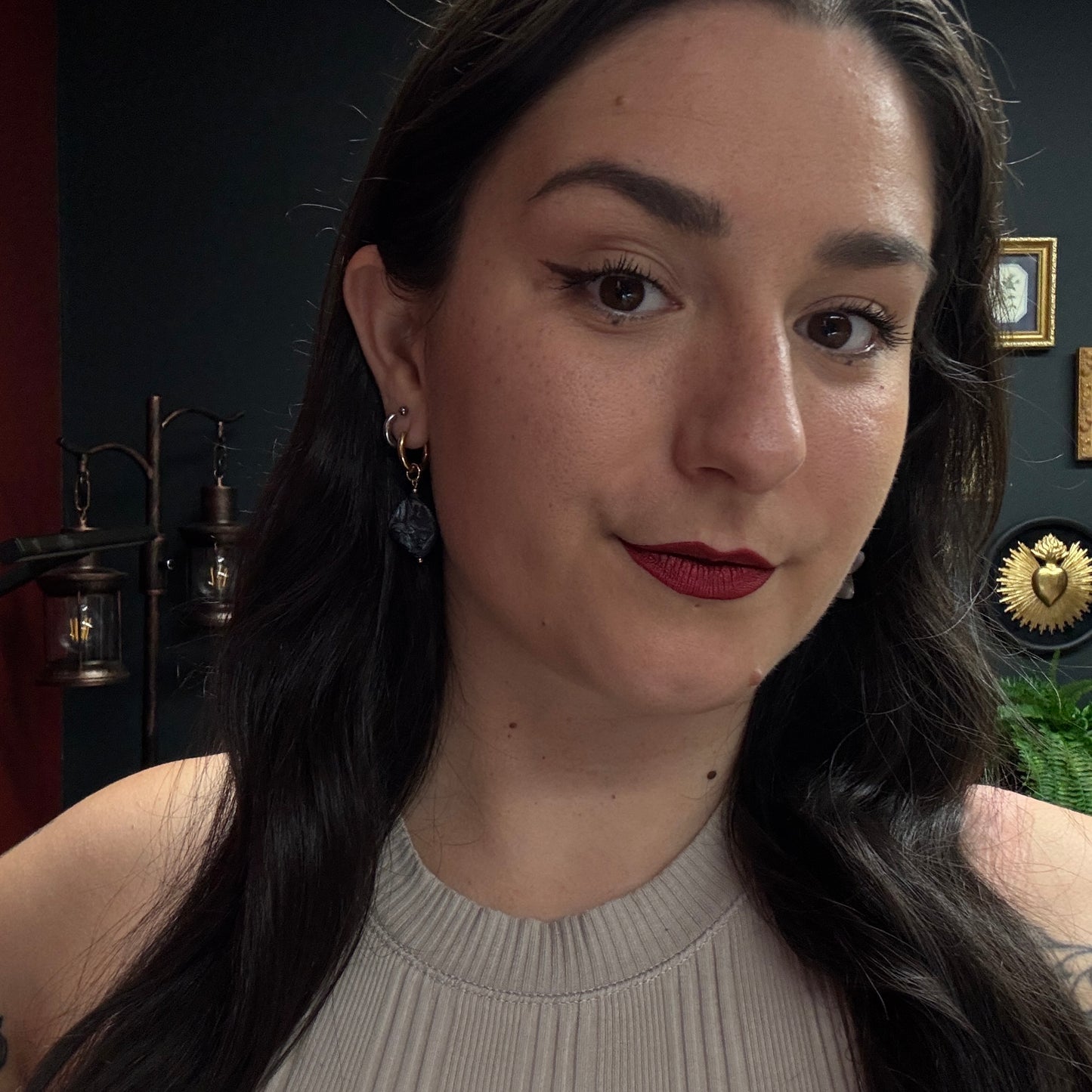 Boucles d’oreilles magiques et upcyclées : Sakura magique (nacre)