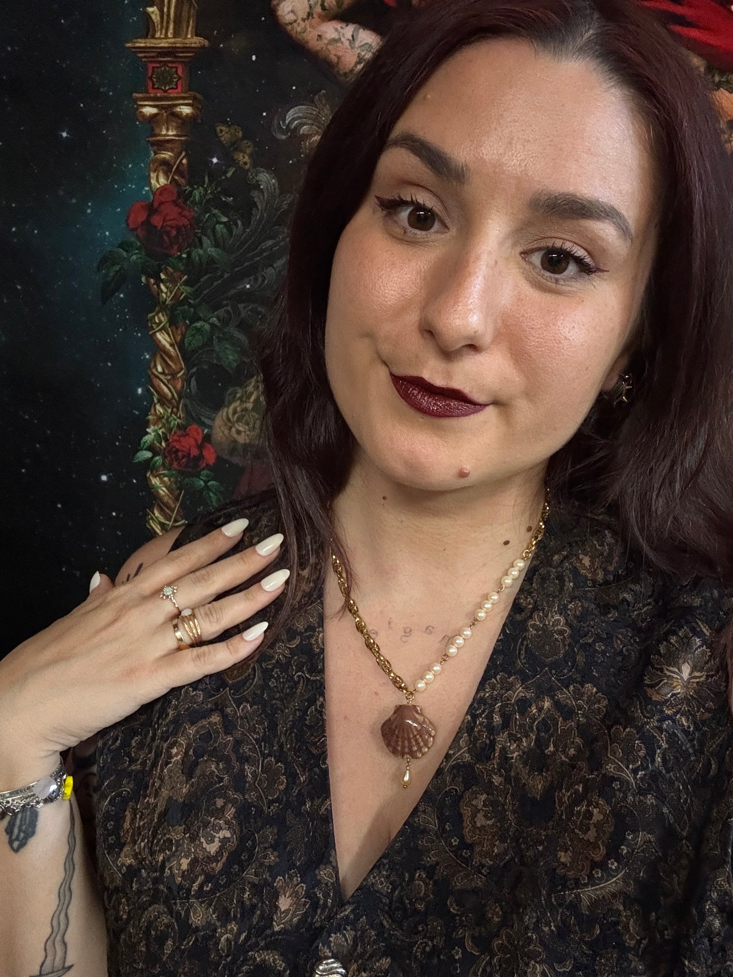 Collier Néreides dorés (sable) - Collection Signature Atelier Saturne