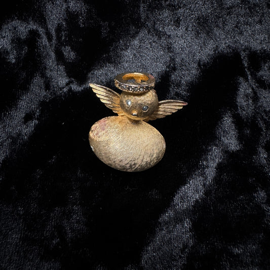 Broche vintage - Ange protecteur