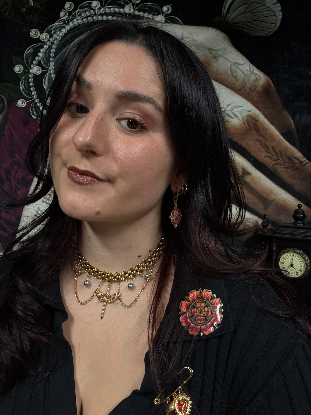 Boucles d’oreilles magiques : Le cœur de lune (en pierre de lune)