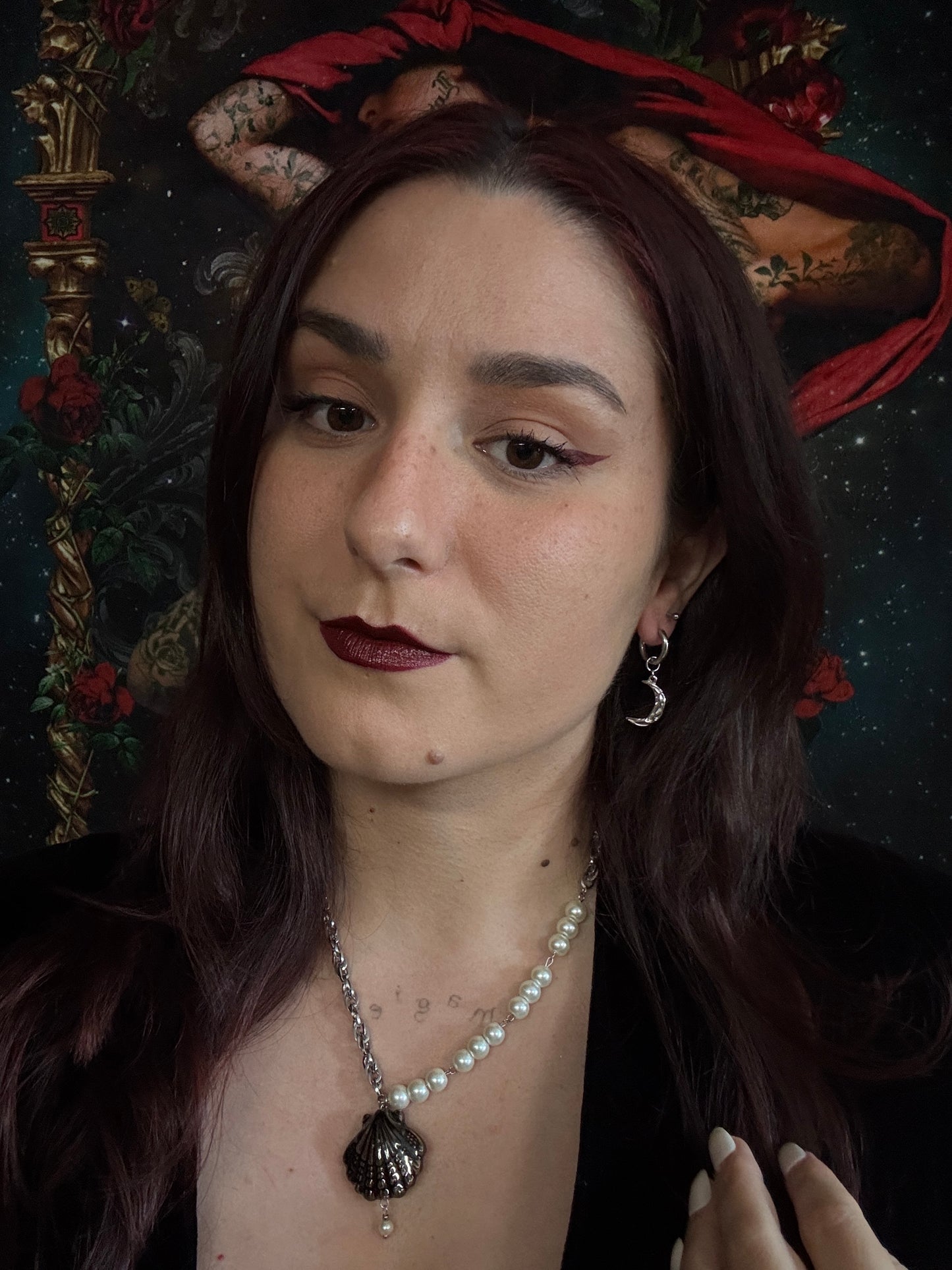Boucles d’oreilles magiques et upcyclées : Lune de minuit