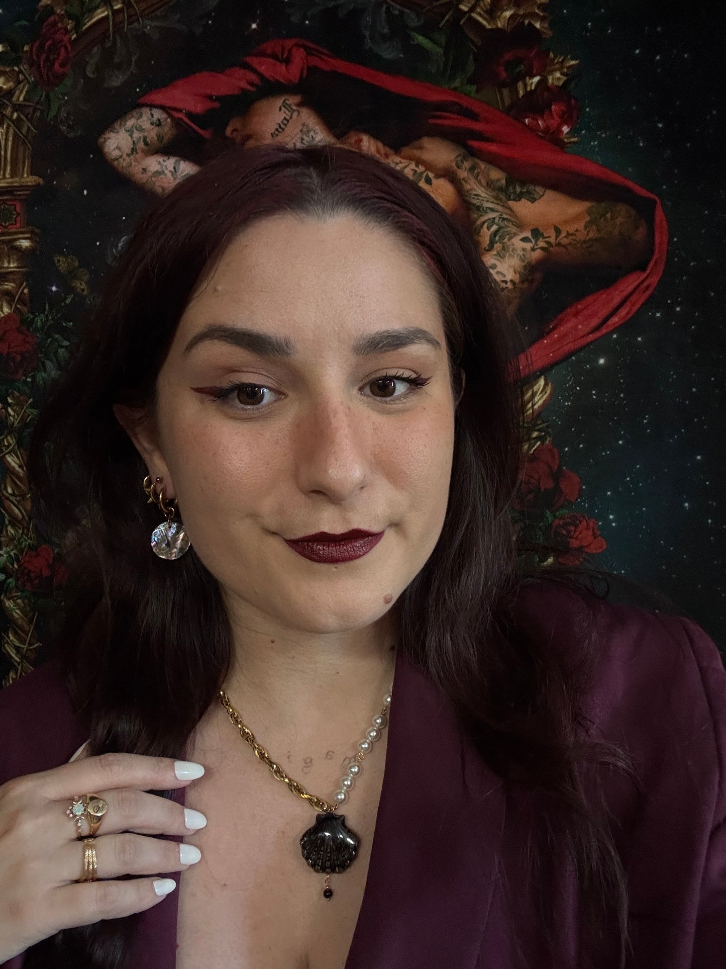 Magical and upcycled earrings: Arcane 