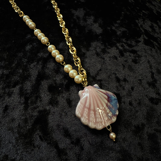 Collier Néreides dorés (rose) - Collection Signature Atelier Saturne